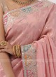 Wedding Wear Peach Color Saree